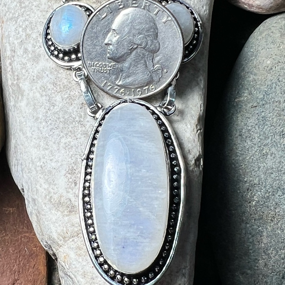 Moonstone necklace - Picture 4 of 7